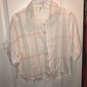 Cute Cropped Collared Shirt